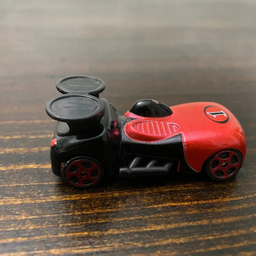 Disney Mickey‎ Mouse Roadster Racers Red Black Die-Cast Toy Car Number 1