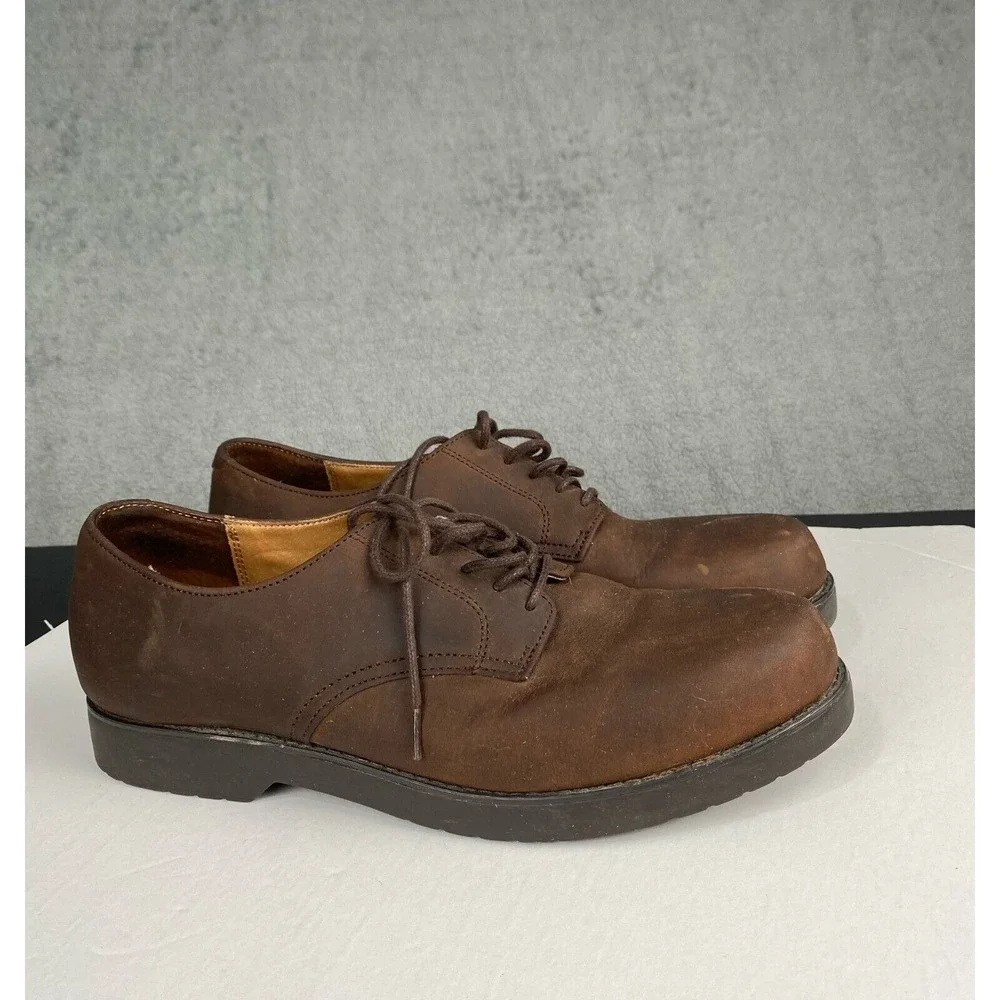 Bass Genuine Bucs Men's Size 11 W Brown Suede and Leather‎ Lace-Up Shoes
