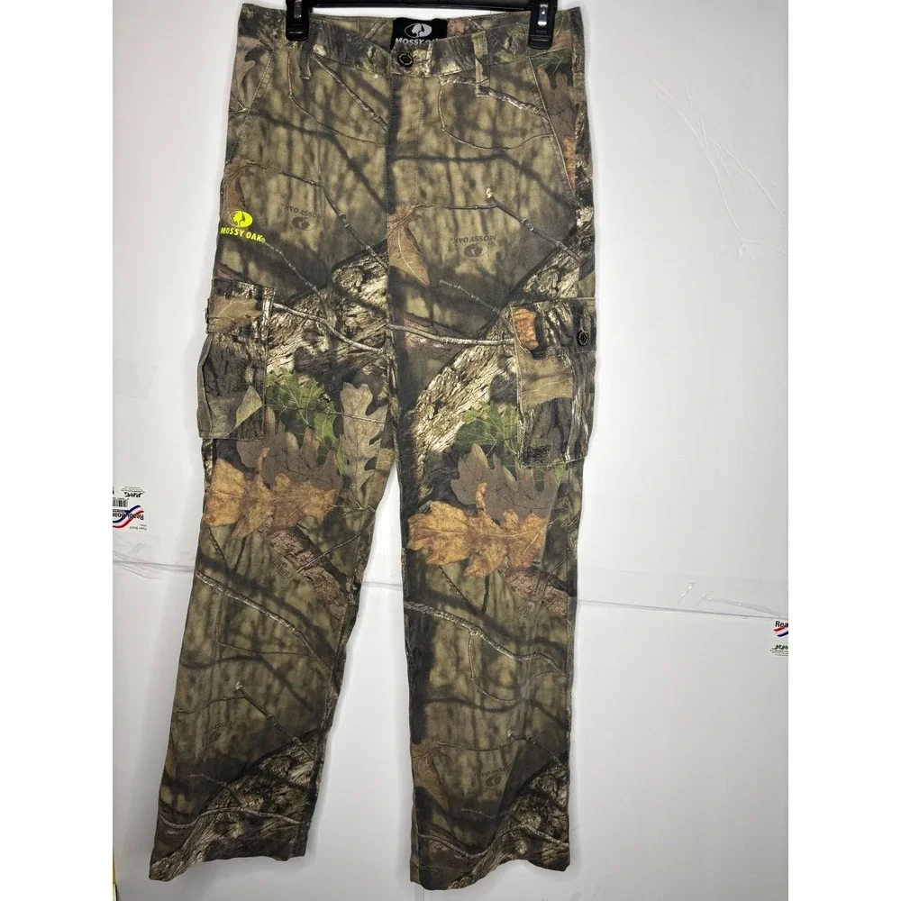 Mossy‎ Oak Kids Camo Cargo Pants Outdoor Hunting Fishing Size XXL