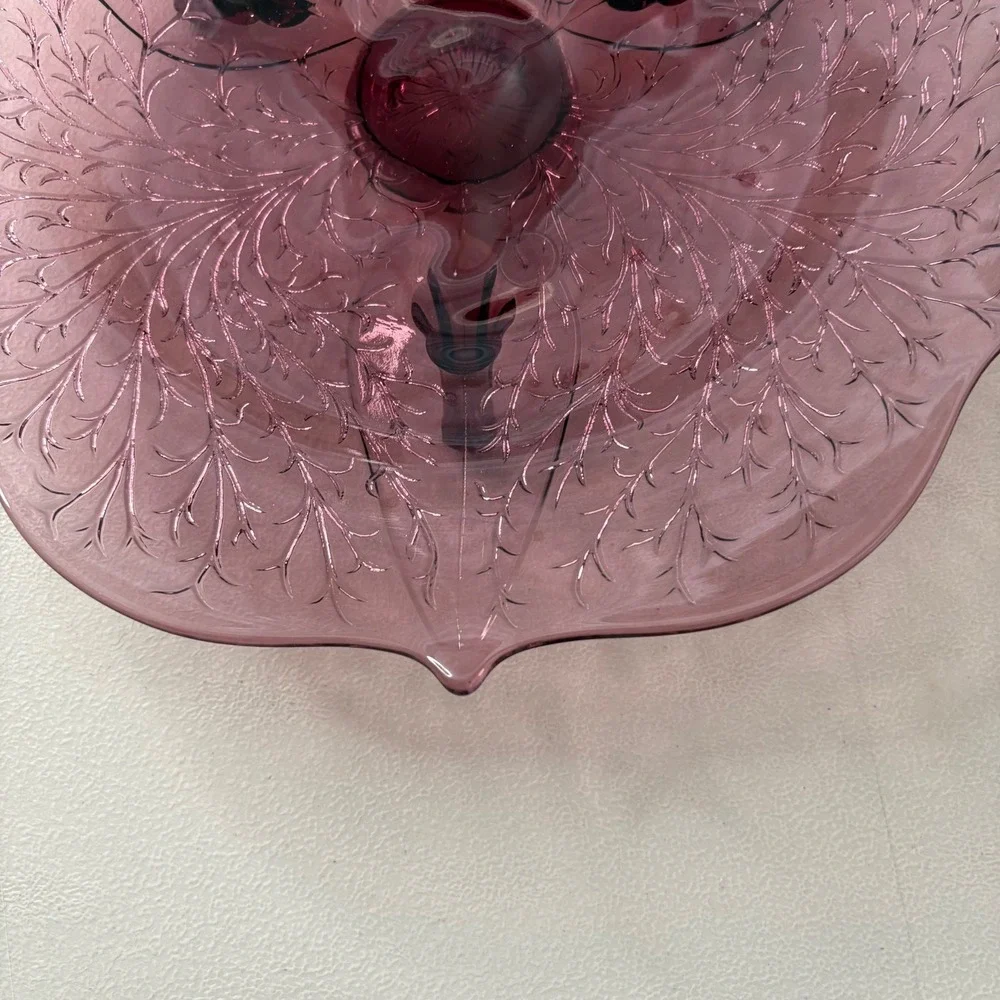 Indiana Glass scalloped branch