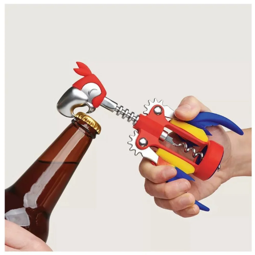 OTOTO Steel & Silicone Pinot Parrot Wine Opener | Brand New‎