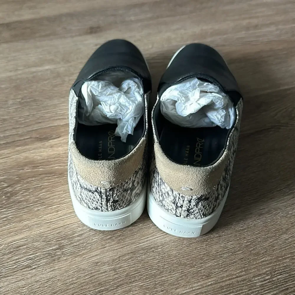 Cole Haan GrandPro Spectator 2.0 Slip On Sneakers Snake Print Size 7.5‎