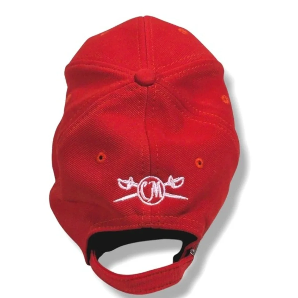 Captain Morgan‎ Red Baseball Hat Cap Gold Embroidered Logo Adjustable DS-1045