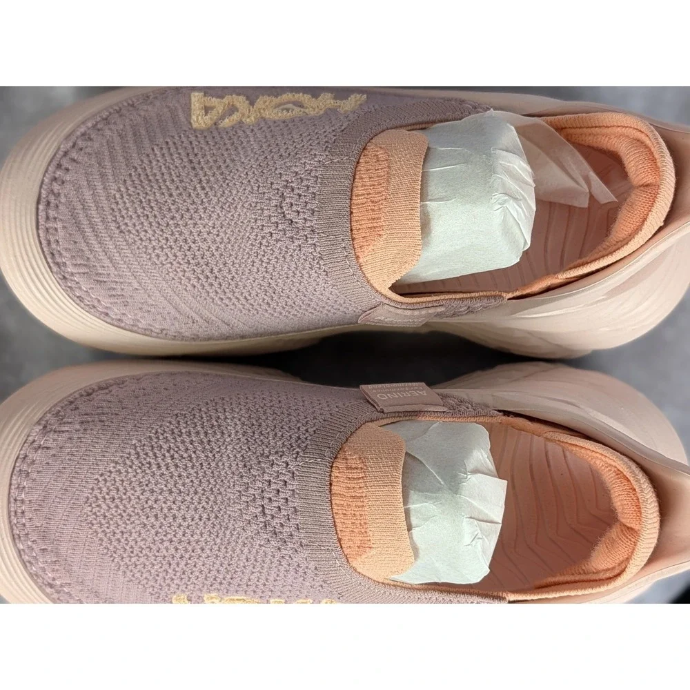 Hoka One One Restore TC Aerino Quartz Sunlit Aloe Recovery Slip On Womens 5 NWOB