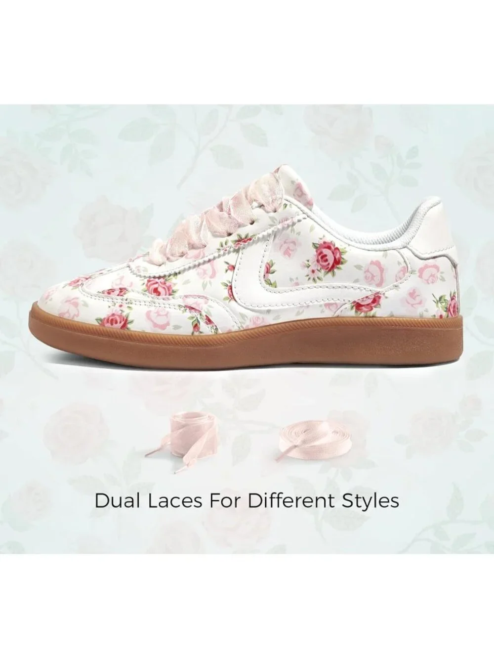 Women's Pink Classic Fashion Casual Skate No Slip Lace Up Walking Sneaker Shoes