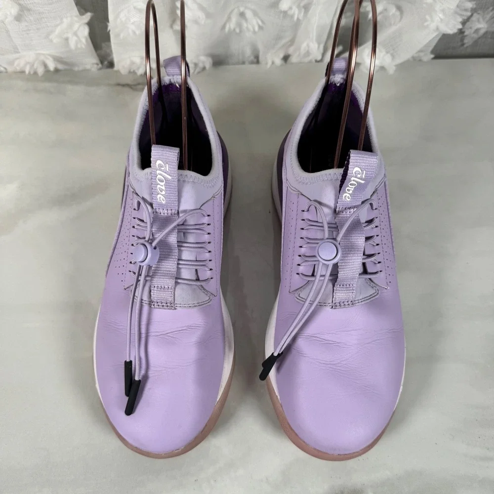 Clove Lilac Sneakers Comfort Shoes Bungee Laces Pull On Nursing Healthcare 8‎
