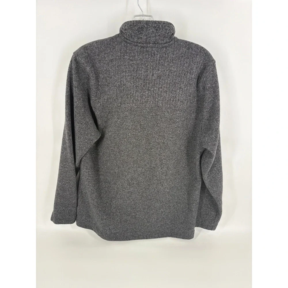 Van Heusen Flex Gray 1/4 Zip Pullover Sweater Men's‎ Medium Casual
