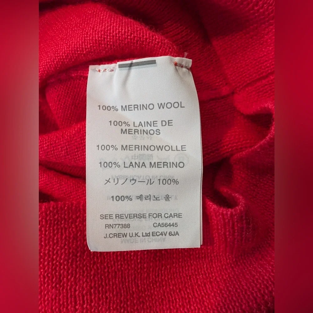J. Crew 100% Merino Wool V Neck Lightweight Sweater XS