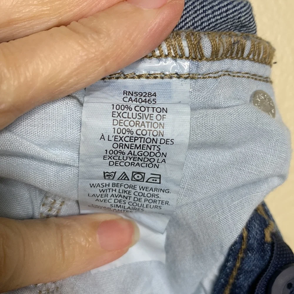 PLACE Jeans SLIM Straight Adjustable Waistband Whiskering 5 Pocket Denim 8 Boys