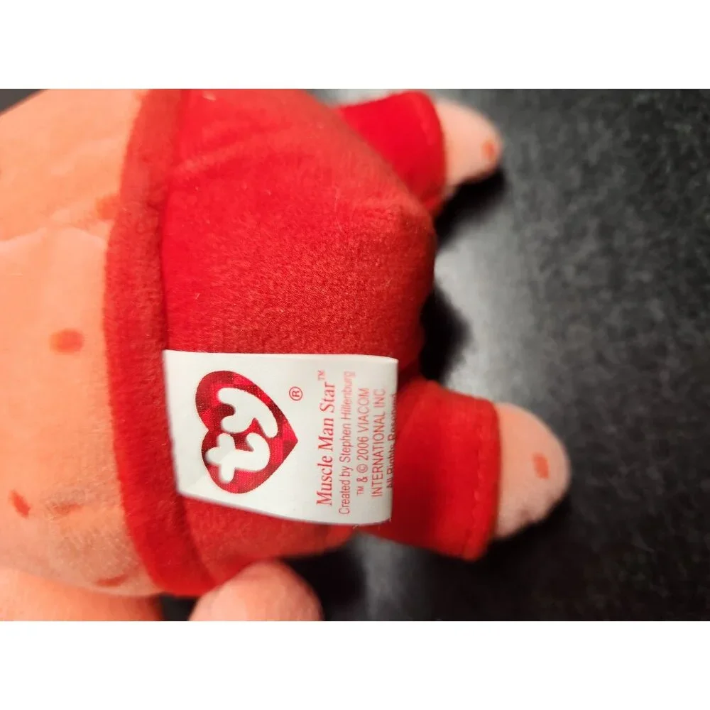 Muscle Man Patrick Star Ty Beanie‎ Baby Plush Toy 6