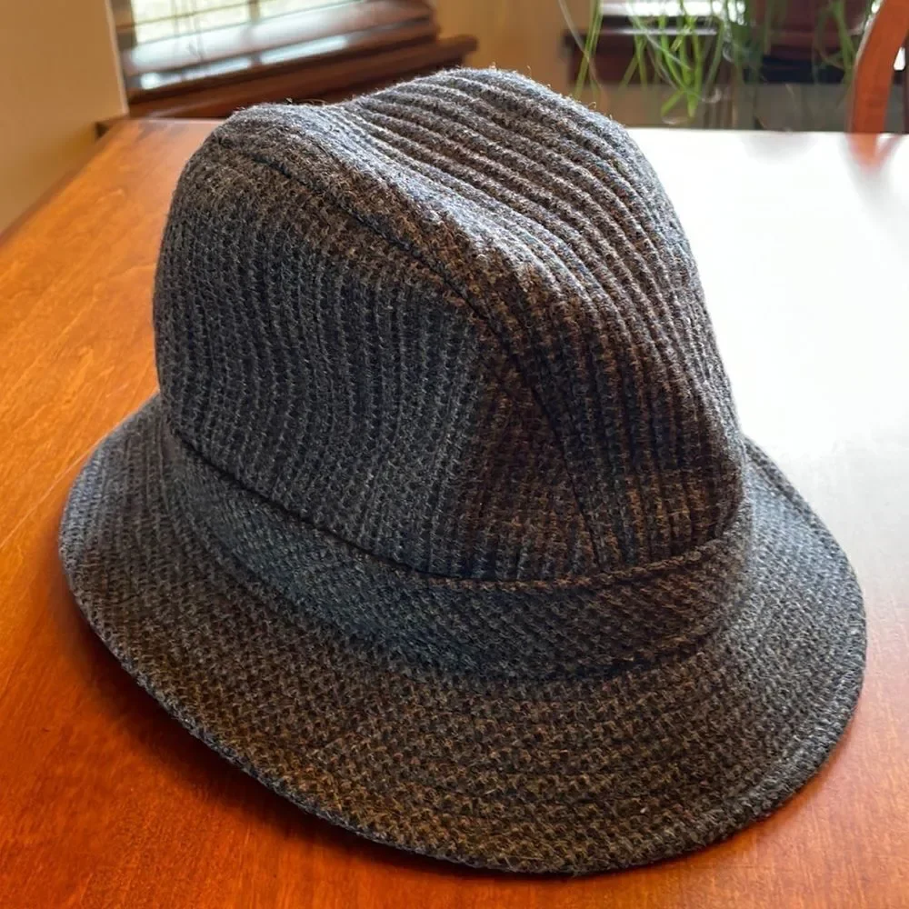 Vintage Pendleton Tweed Fedora Hat - L