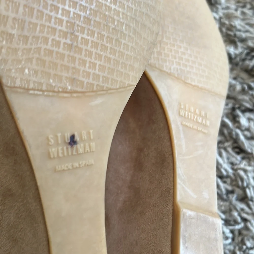 STUART‎ WEITZMAN Suede Wedge Sandals Size 9