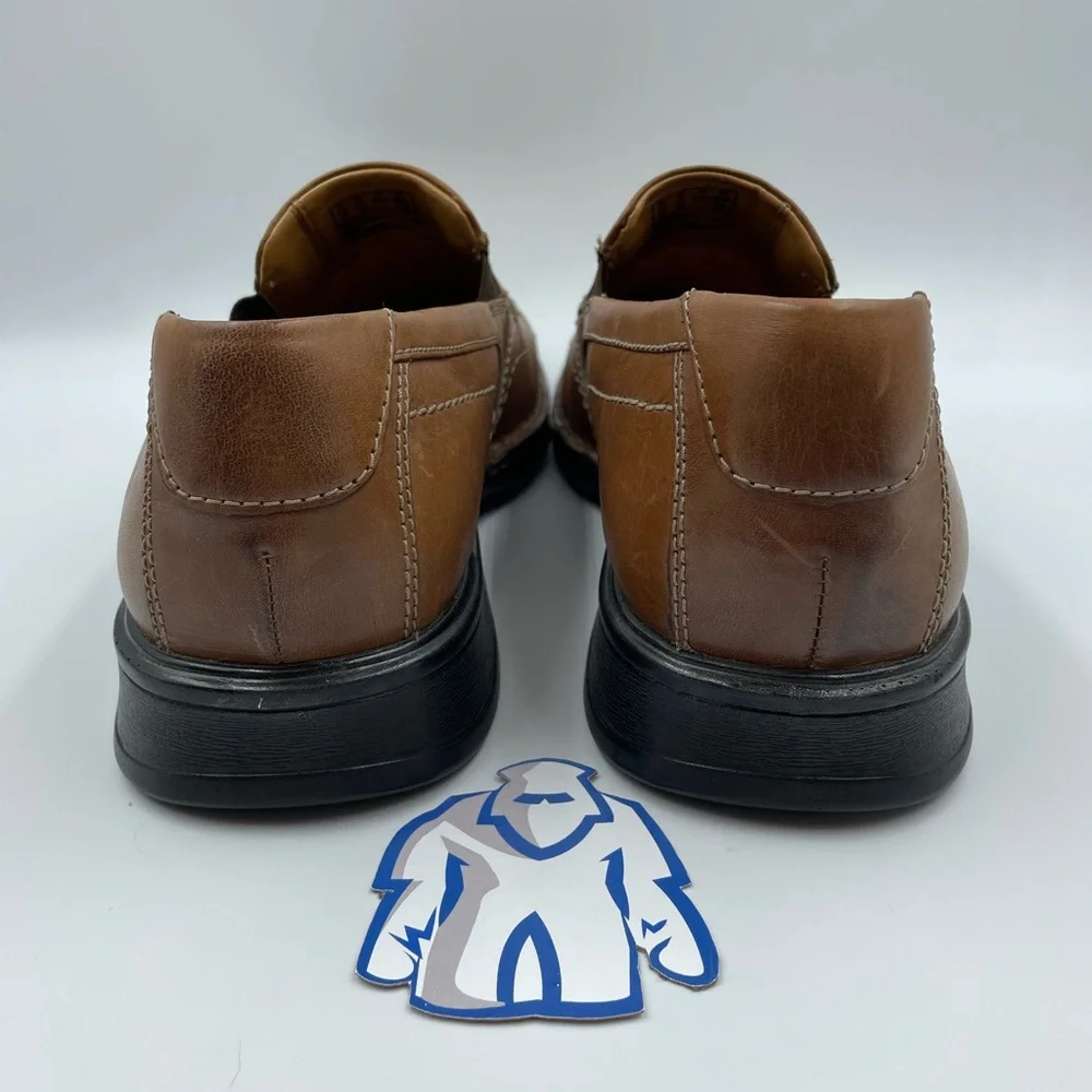 Clarks Escalade Brown Leather Slip-On Men’s‎ Sz 11