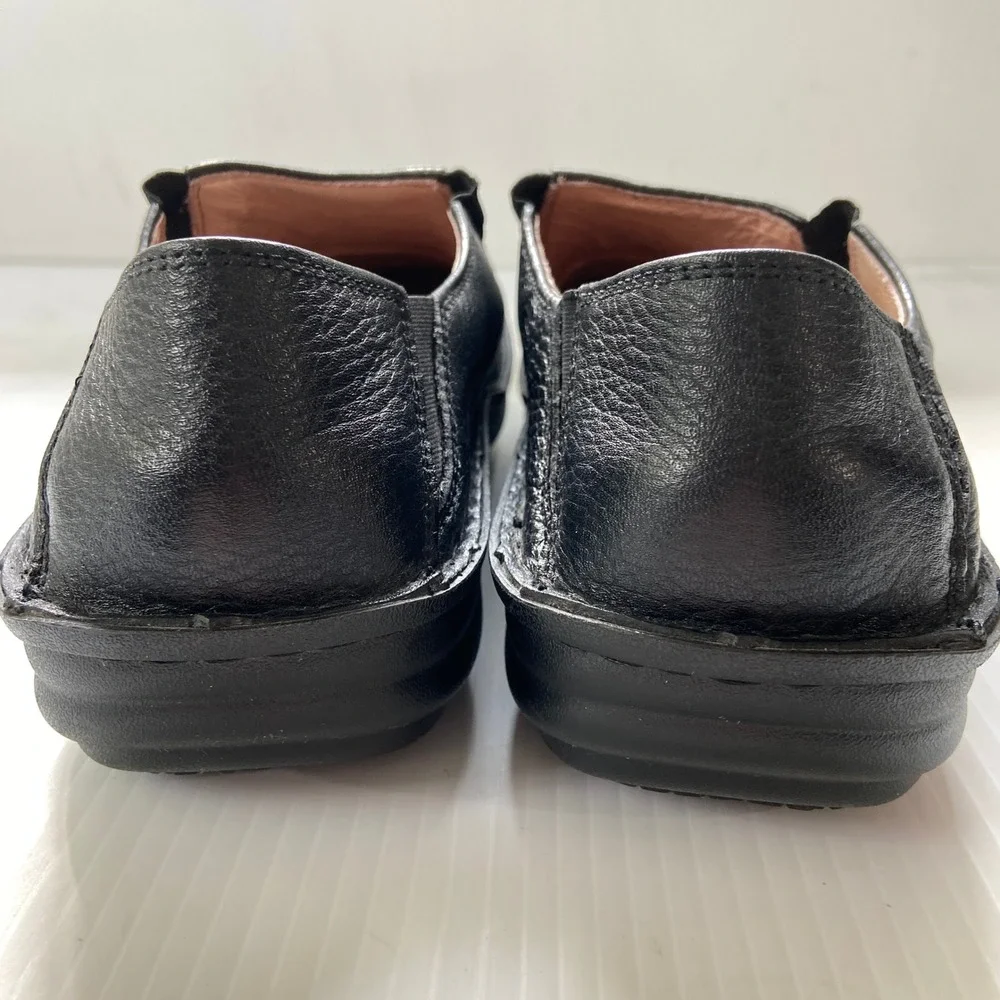 Alegria‎ Schuster Black Leather Mens Casual Slip On Loafers Shoes EU 43 US 9.5