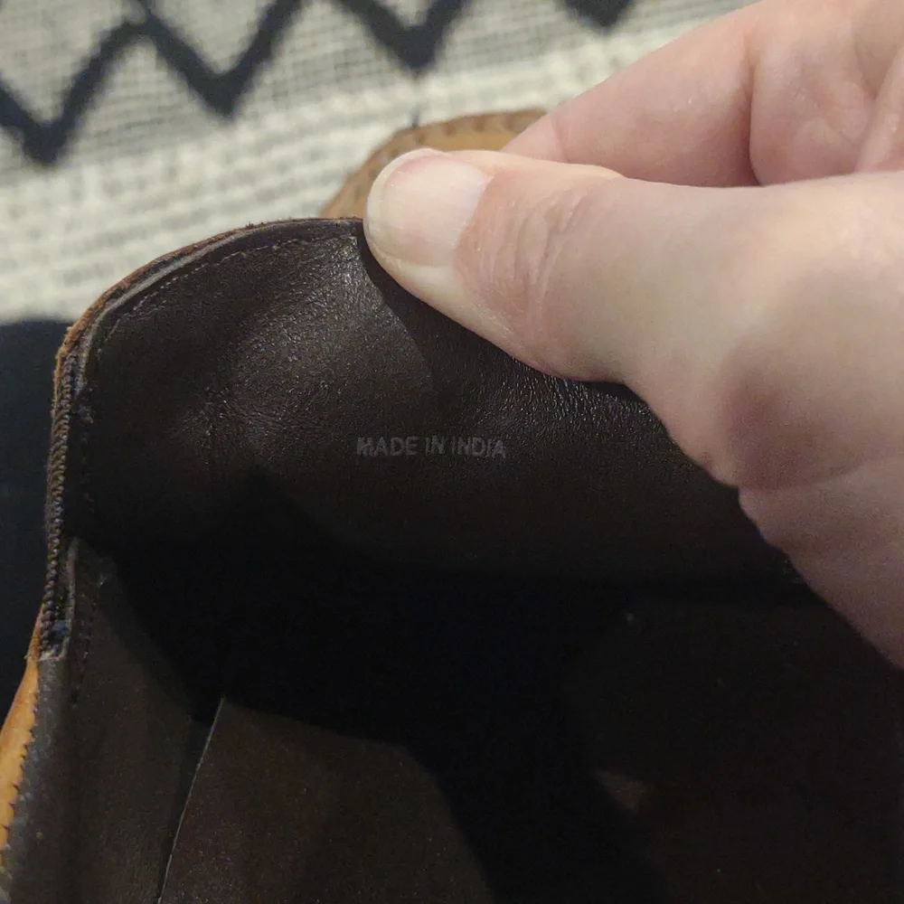 Cole Haan Mens 11M Tucker Venetian Tan Leather‎ Slip-On Loafers