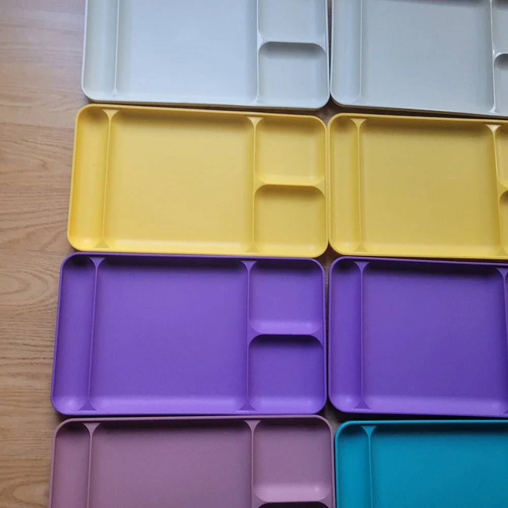 Tupperware‎ Divided Set Lot 15 Colors Lunch Dinner TV 90s