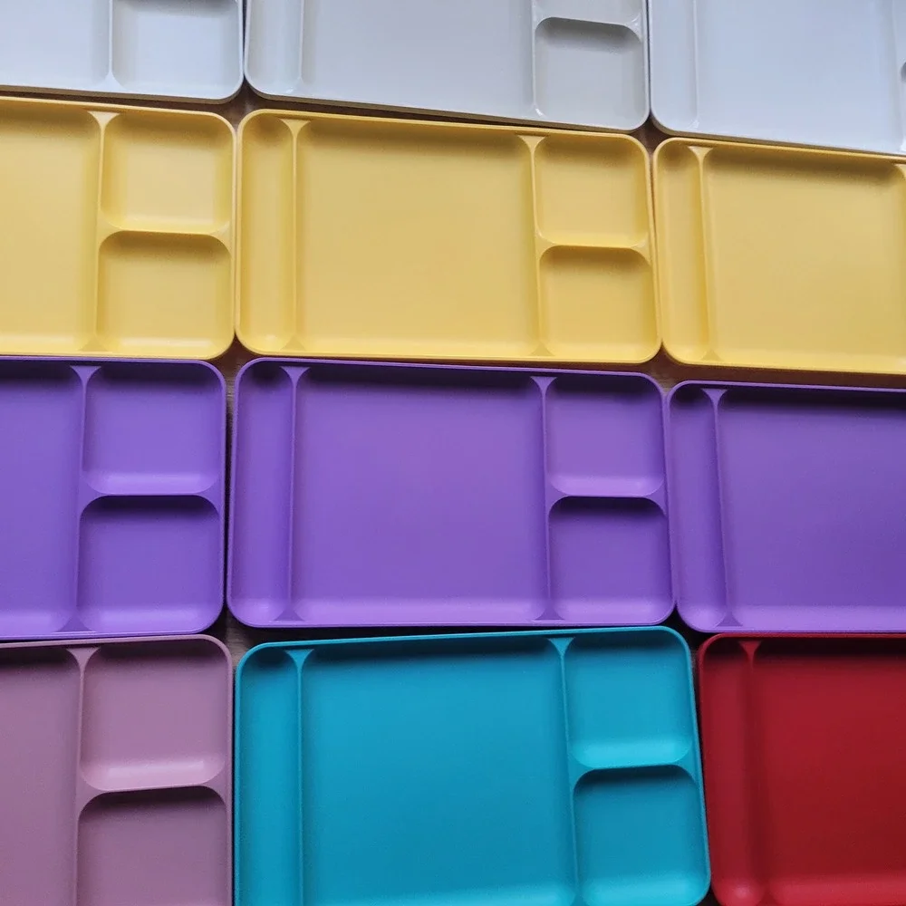 Tupperware‎ Divided Set Lot 15 Colors Lunch Dinner TV 90s