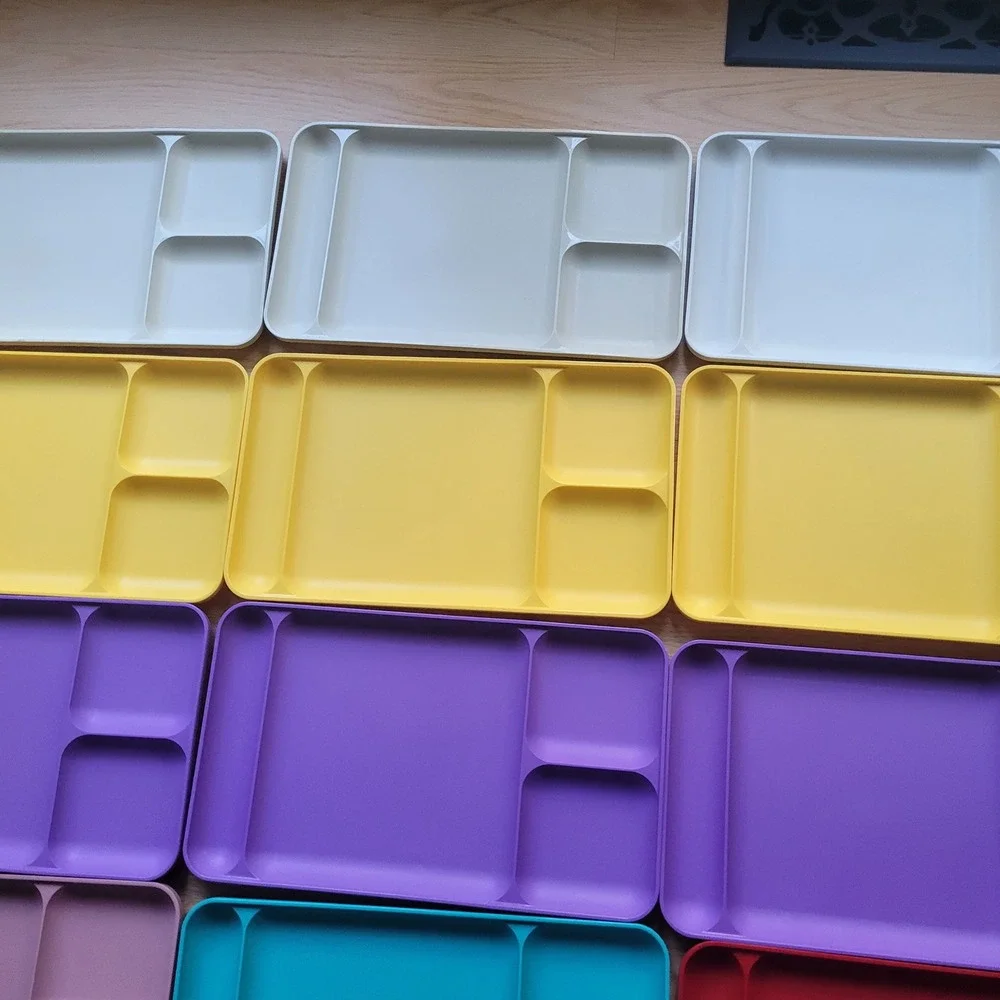 Tupperware‎ Divided Set Lot 15 Colors Lunch Dinner TV 90s