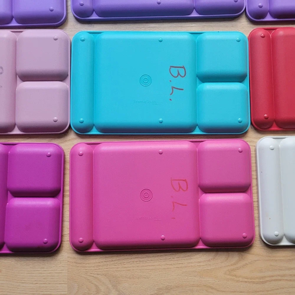 Tupperware‎ Divided Set Lot 15 Colors Lunch Dinner TV 90s