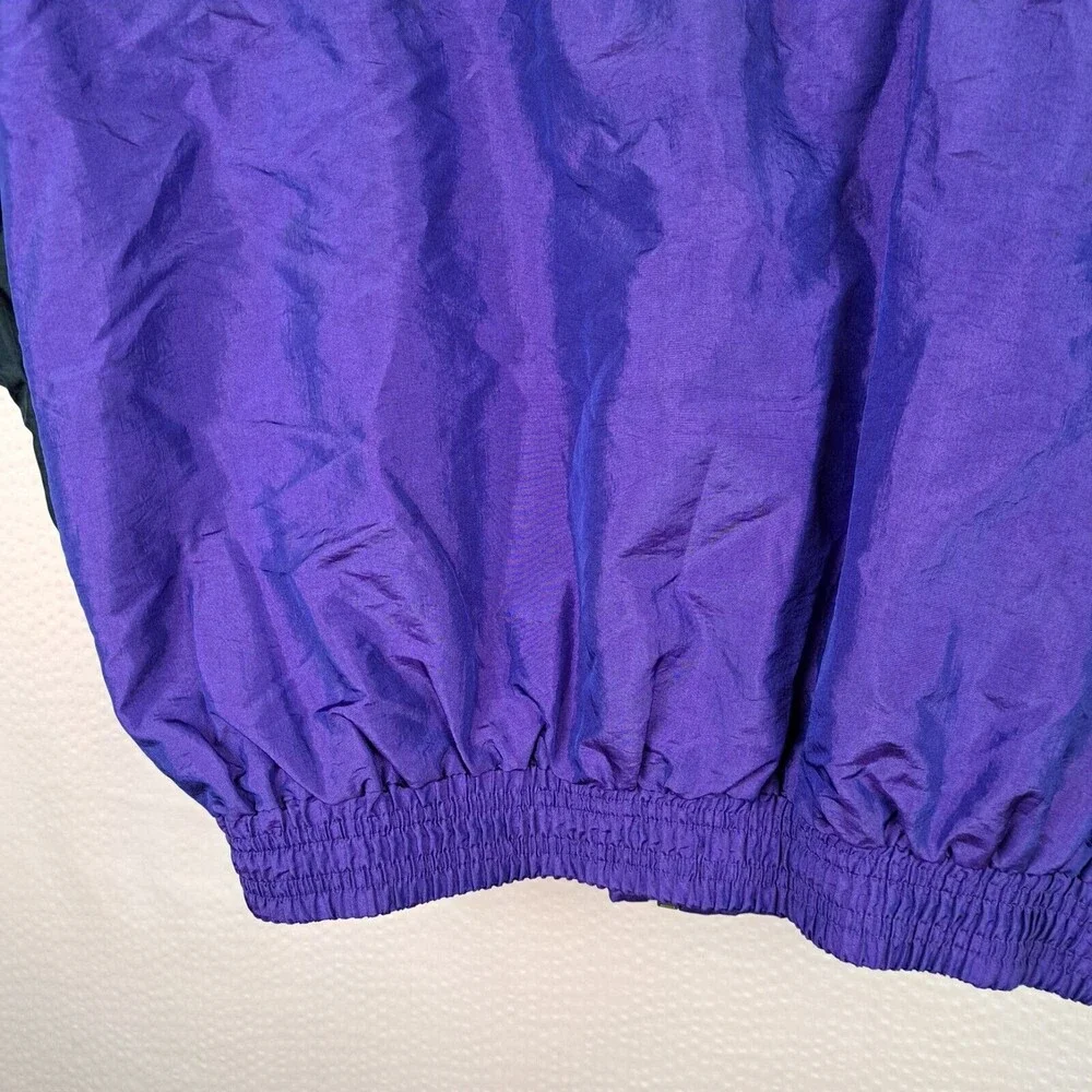 Vintage 90s Casual Isle Multicolor Windbreaker Women Size M Nylon