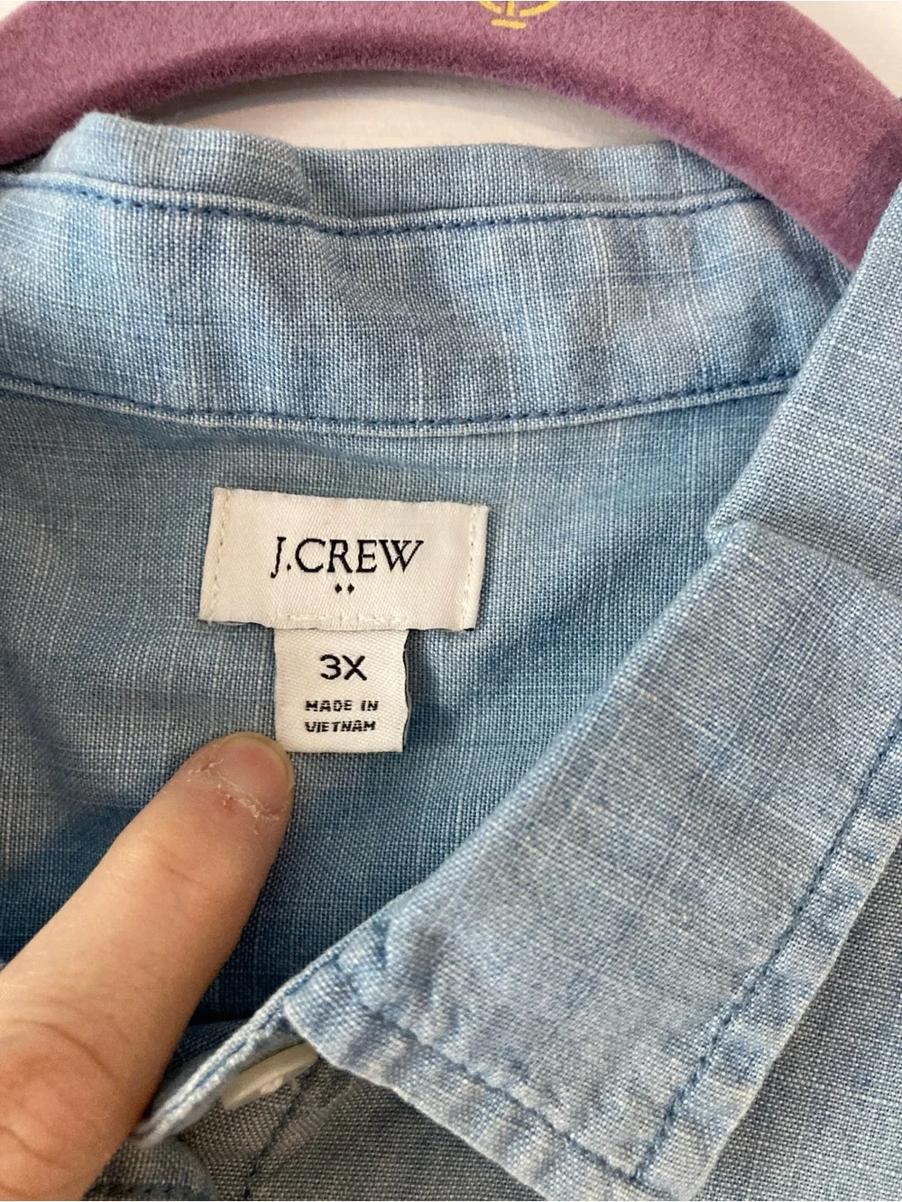 J. Crew sleeveless chambray