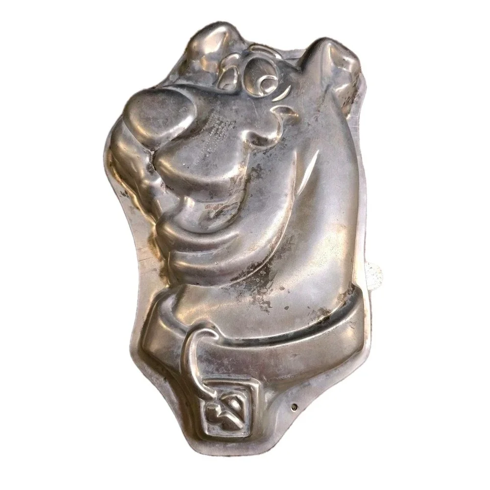 Vintage Wilton Scooby Doo Barney Winnie Pooh Cake Pan Lot of 3- 1990s‎ Aluminum