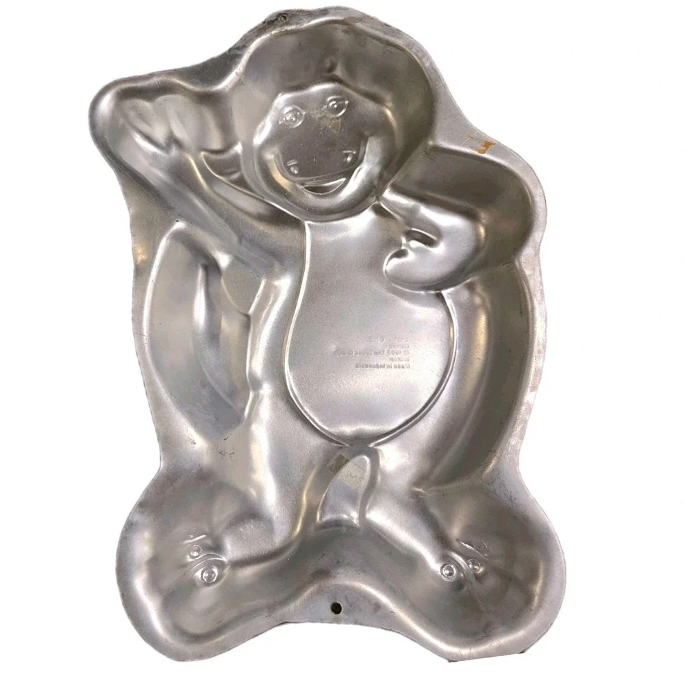 Vintage Wilton Scooby Doo Barney Winnie Pooh Cake Pan Lot of 3- 1990s‎ Aluminum