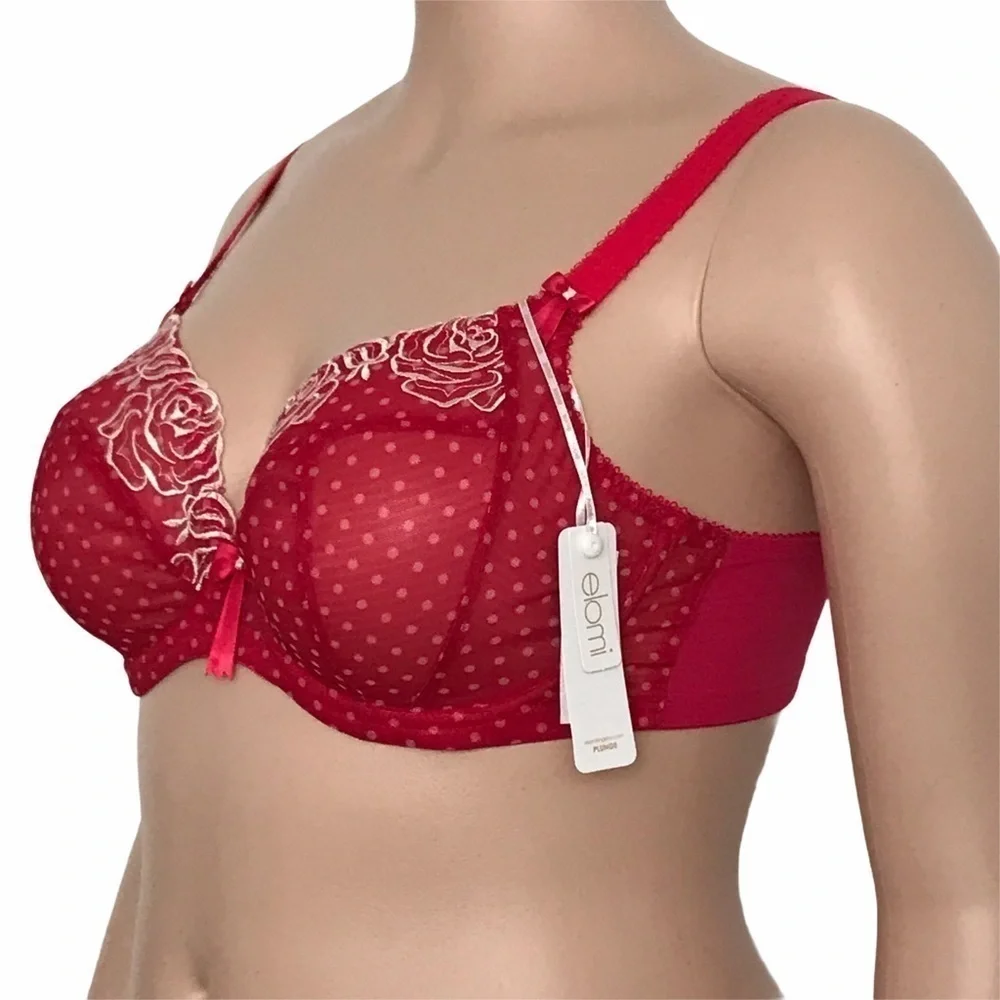 Elomi Betty Underwire Plunge Bra 42DD EL8170