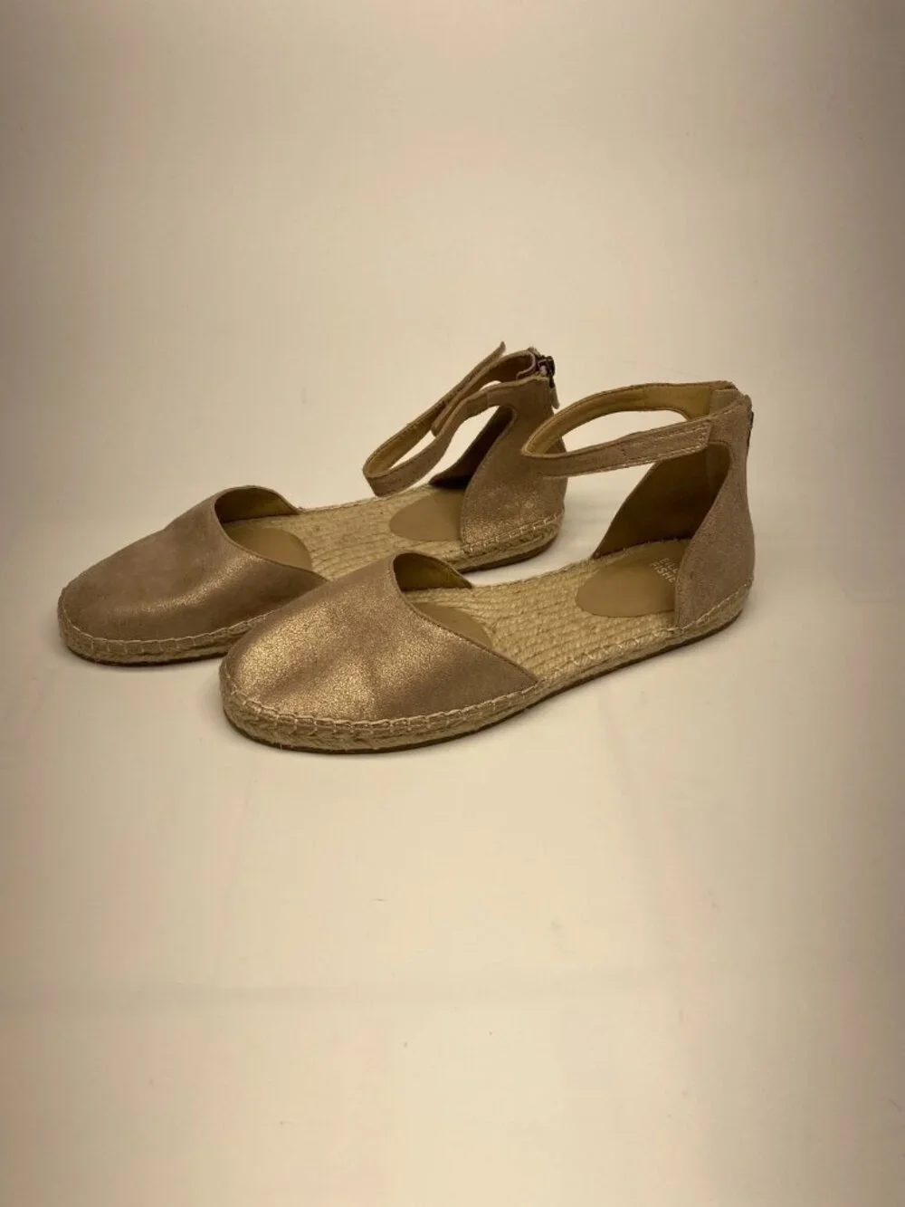 Eileen Fisher Womens Lala Rose Gold Espadrille Flat Sandal Sz 10