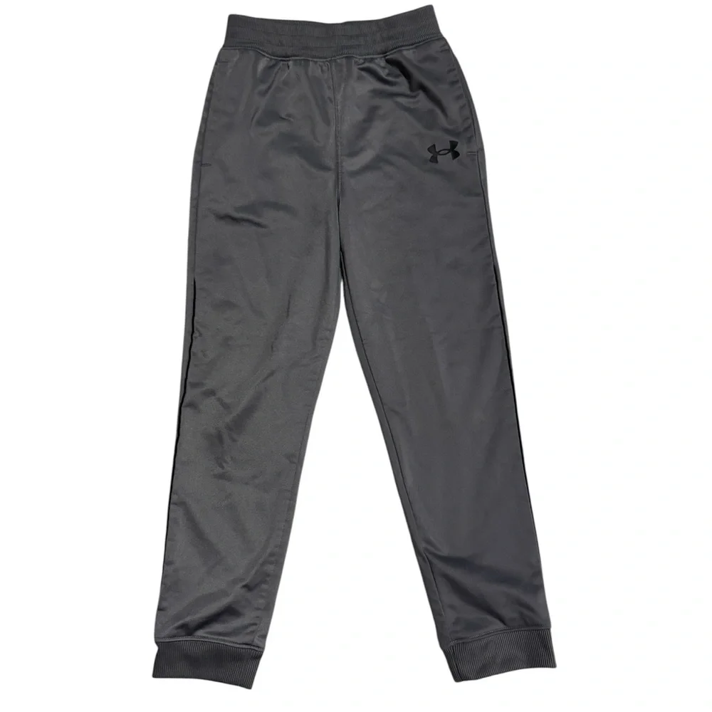 Under Armour Kids Black Gray Performance Joggers Boys Size 7