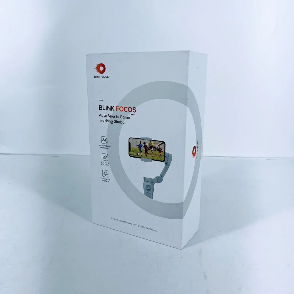 Blink Focos Auto Sports Game‎ Tracking Gimbal Smartphone Stabilizer White NEW