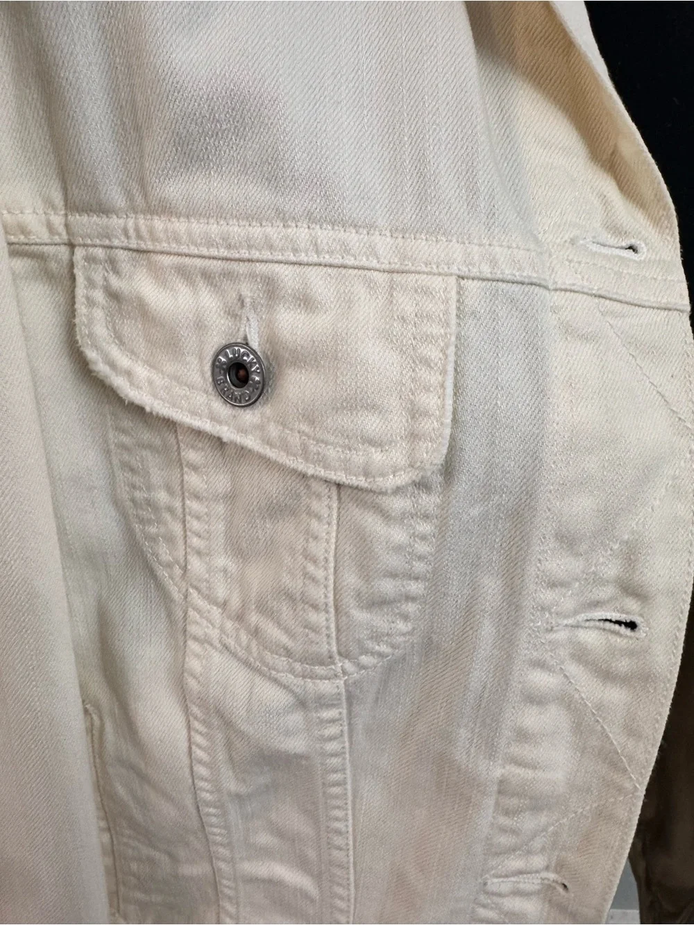 Lucky Brand cropped cream