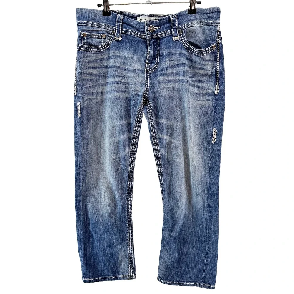 BKE DENIM Women's Payton Mid-rise Boot Cut Jeans • 30‎ • blue