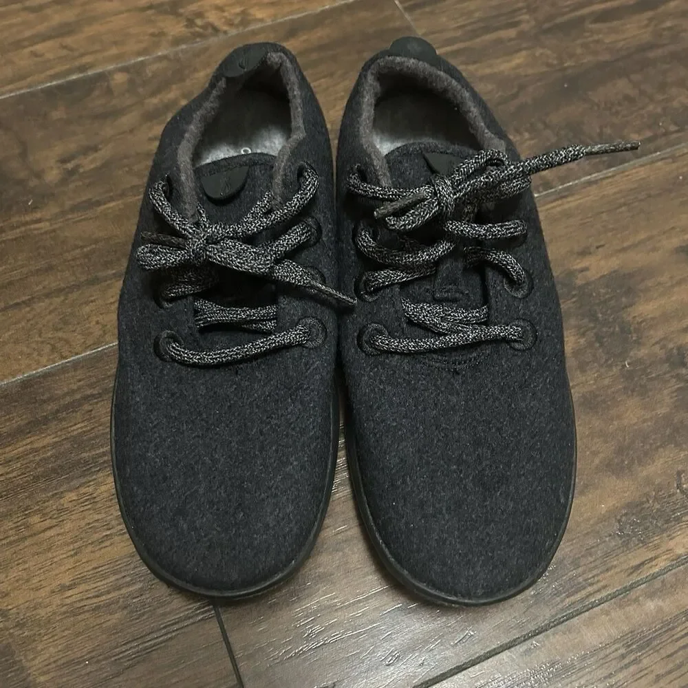 AllBirds Wool Runners Black Running Walking Sneakers Shoes Women Sz 7 0921 NV1