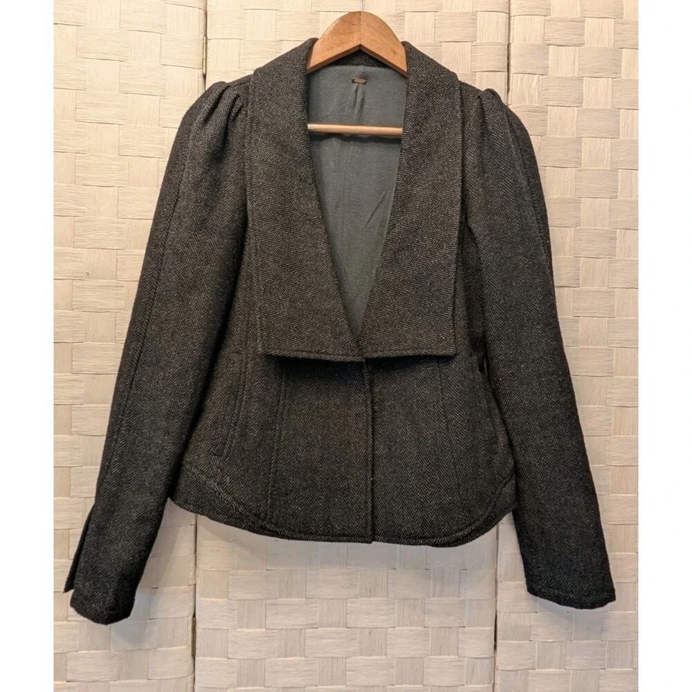 Free People herringbone wool