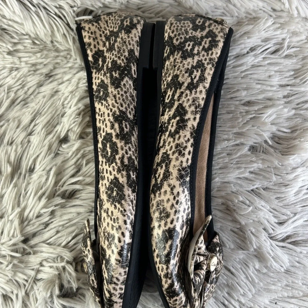 Circus Sam Edelman Wonderlast Ballet Flats Women 6 Extra Foam‎ Animal Print Bow