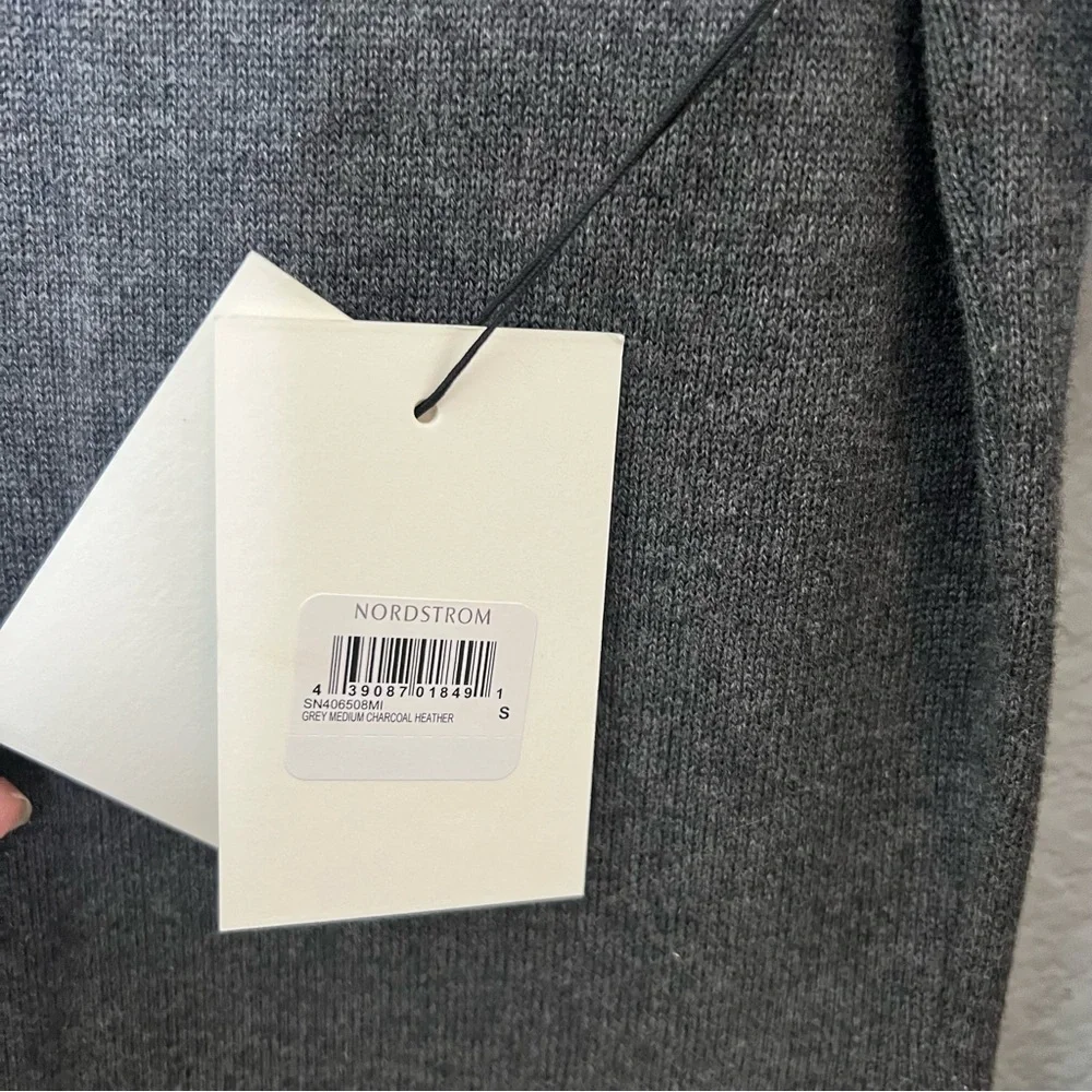 Something Navy sleeve midi seam