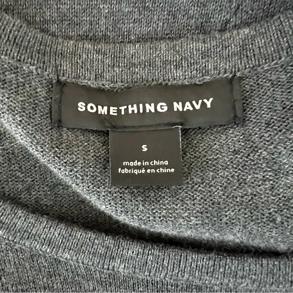Something Navy midi measurements grey