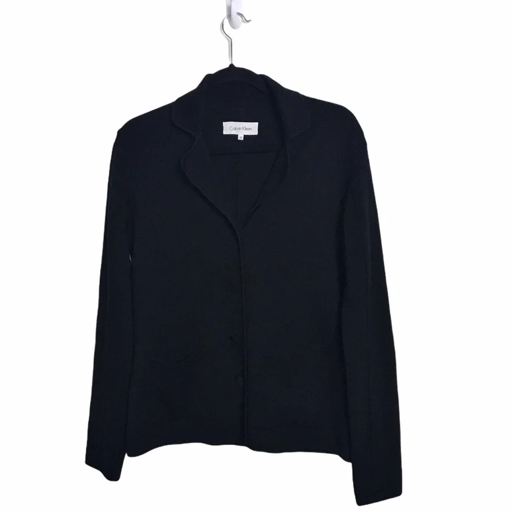 Calvin Klein Wool Blend Blazer Style Jacket
