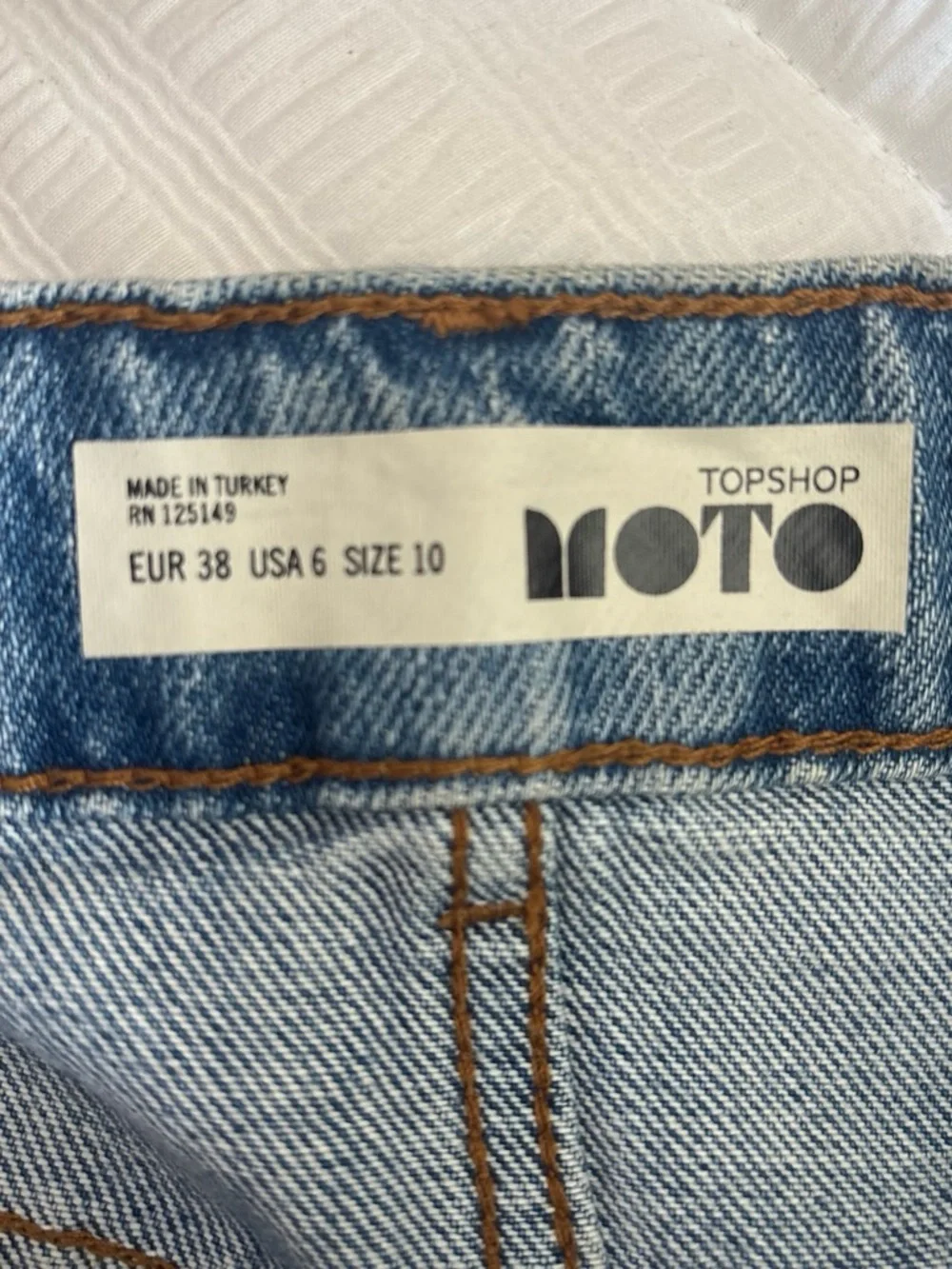 Topshop denim mini