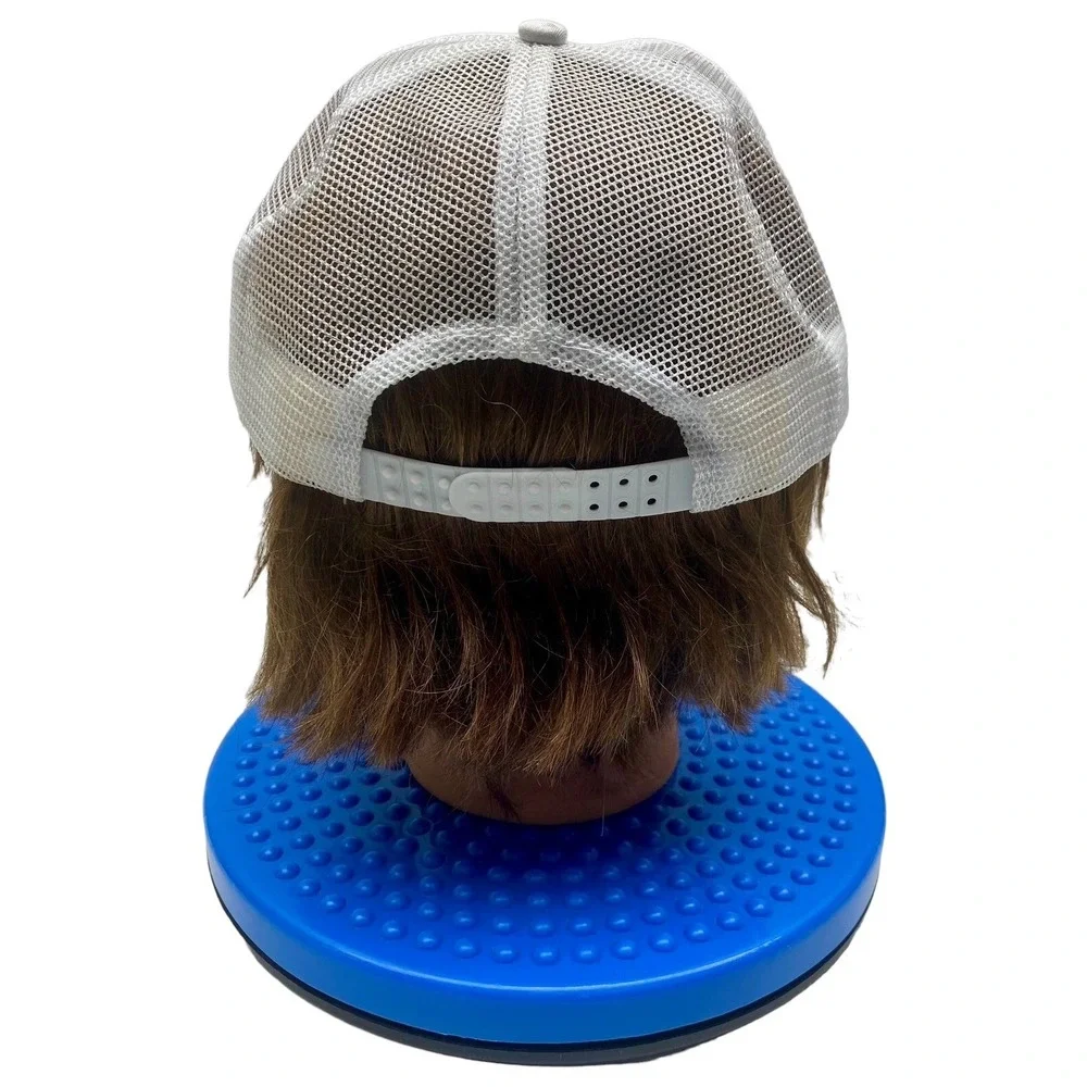 Vintage Caterpiller CYRK Cat Hat Cap Trucker Hat White Snapback‎ Adjustable