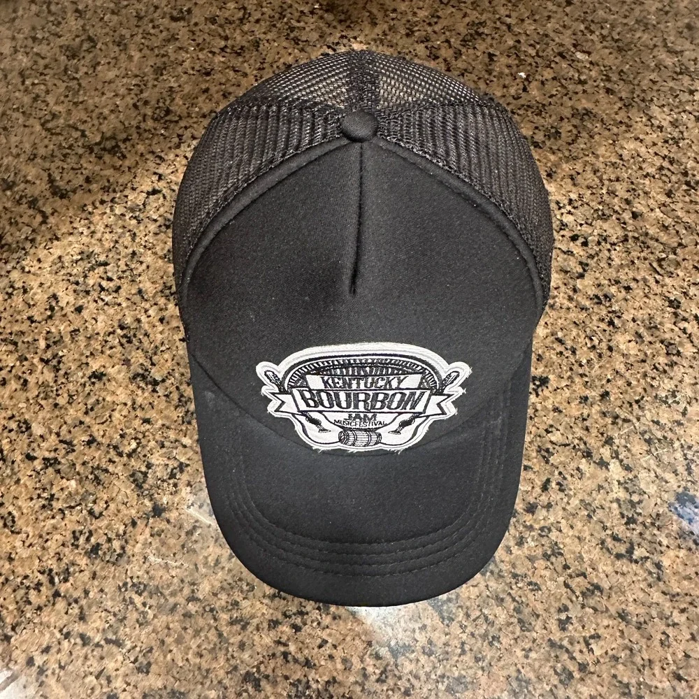 Kentucky Bourbon Jam Festival Trucker Hat Cap‎ Black Snapback Adult One Size