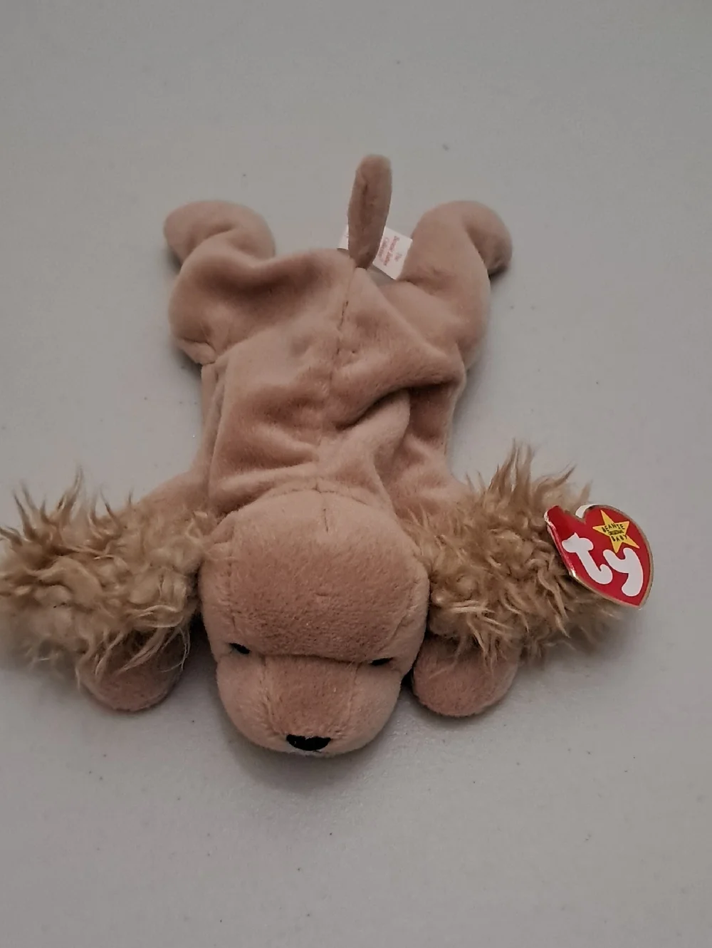 Ty Plush Spunky Puppy with Shaggy Ears - Tan