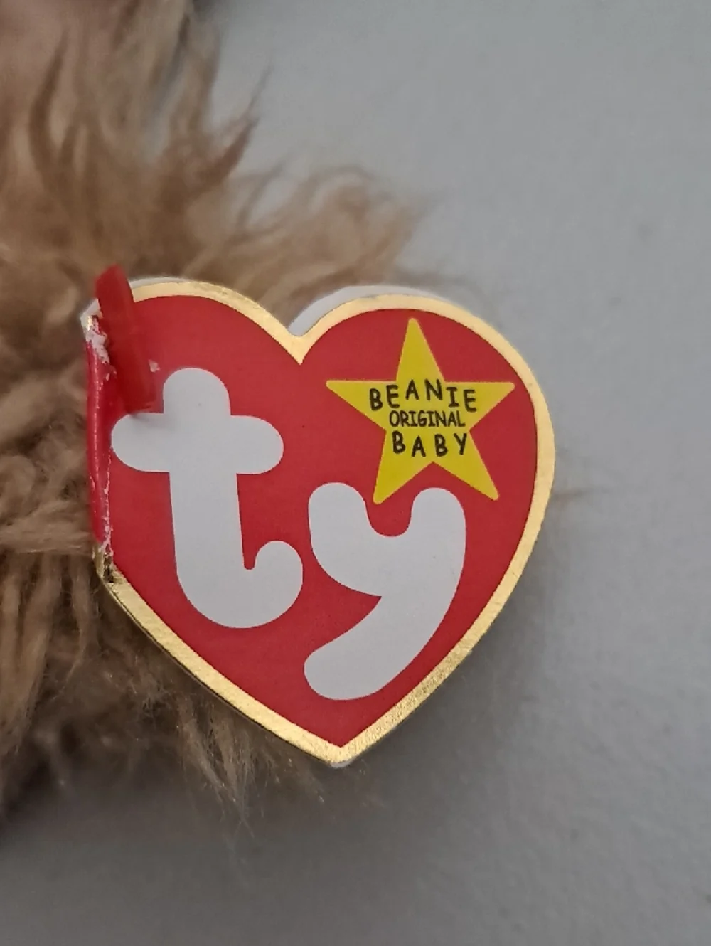 Ty Plush Spunky Puppy with Shaggy Ears - Tan