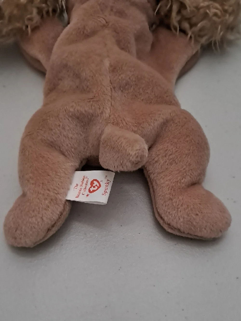 Ty Plush Spunky Puppy with Shaggy Ears - Tan