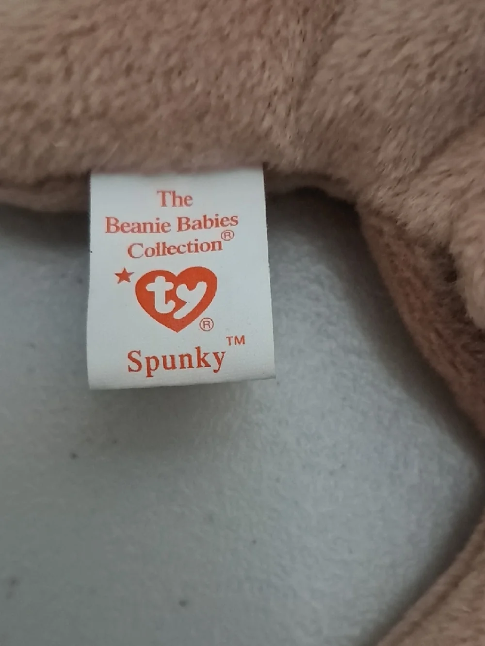 Ty Plush Spunky Puppy with Shaggy Ears - Tan