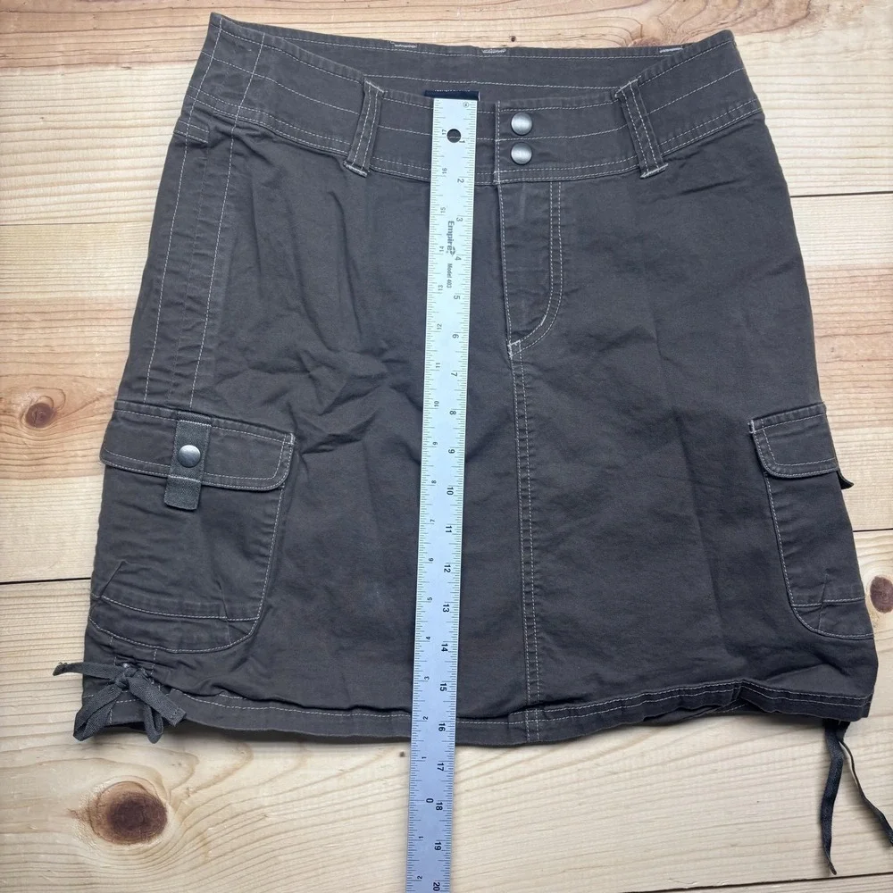 Kuhl Skirt Womens 2 Brown Cargo Twill Stretch Pockets Hiking‎ Outdoor Travel
