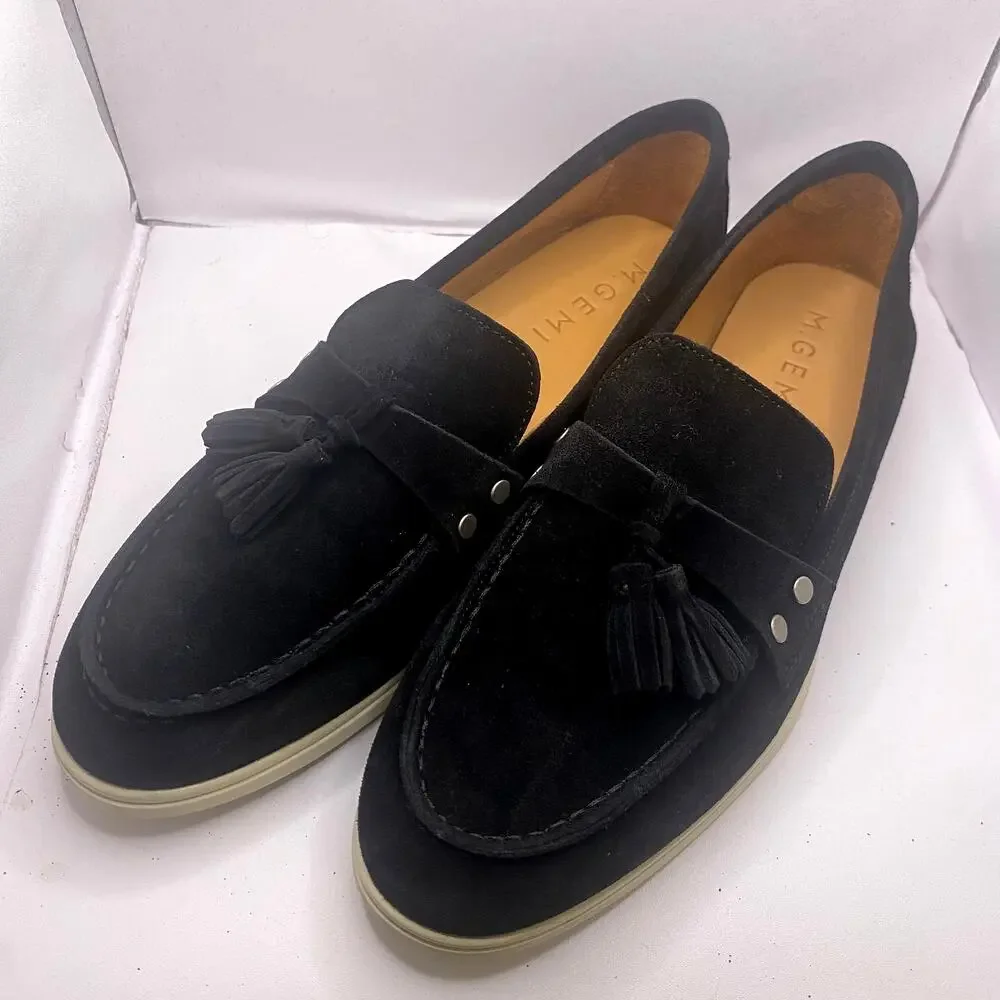 M. Gemi black suede