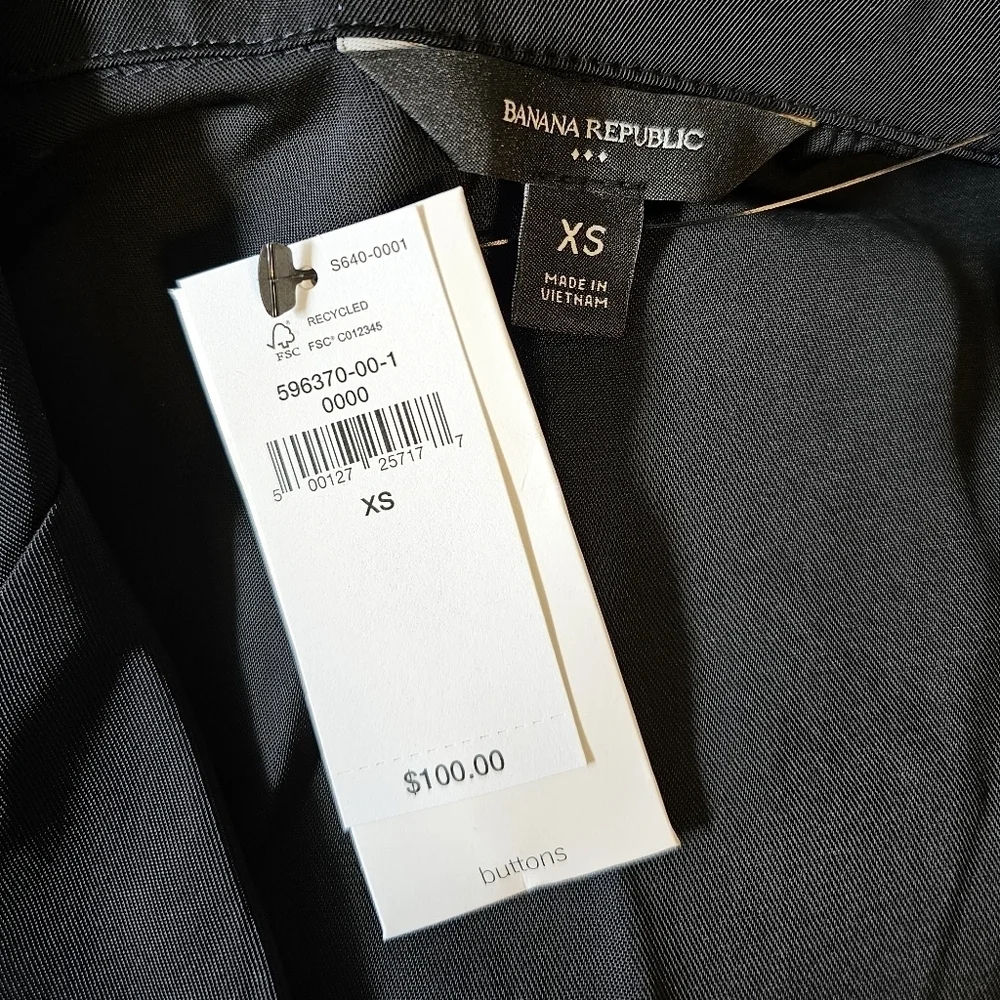 Banana Republic satin twill