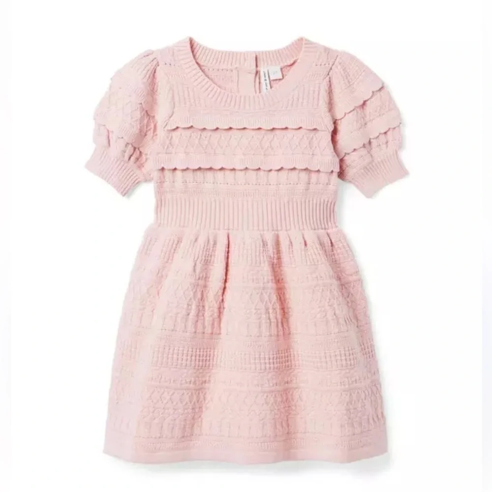 Janie and Jack peachskin the heights sweater dress size 14